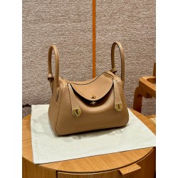 에르메스 Hermes Lindy 26cm Clemence 0M Chai/gold