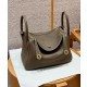 에르메스 Hermes Lindy 26cm Clemence 18 Etoupe/gold
