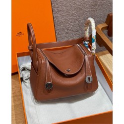 에르메스 Hermes Lindy 26cm Clemence 37Gold/silver