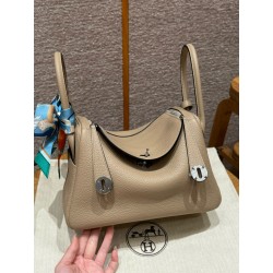 에르메스 Hermes Lindy 26cm Clemence S2 Trench/silver
