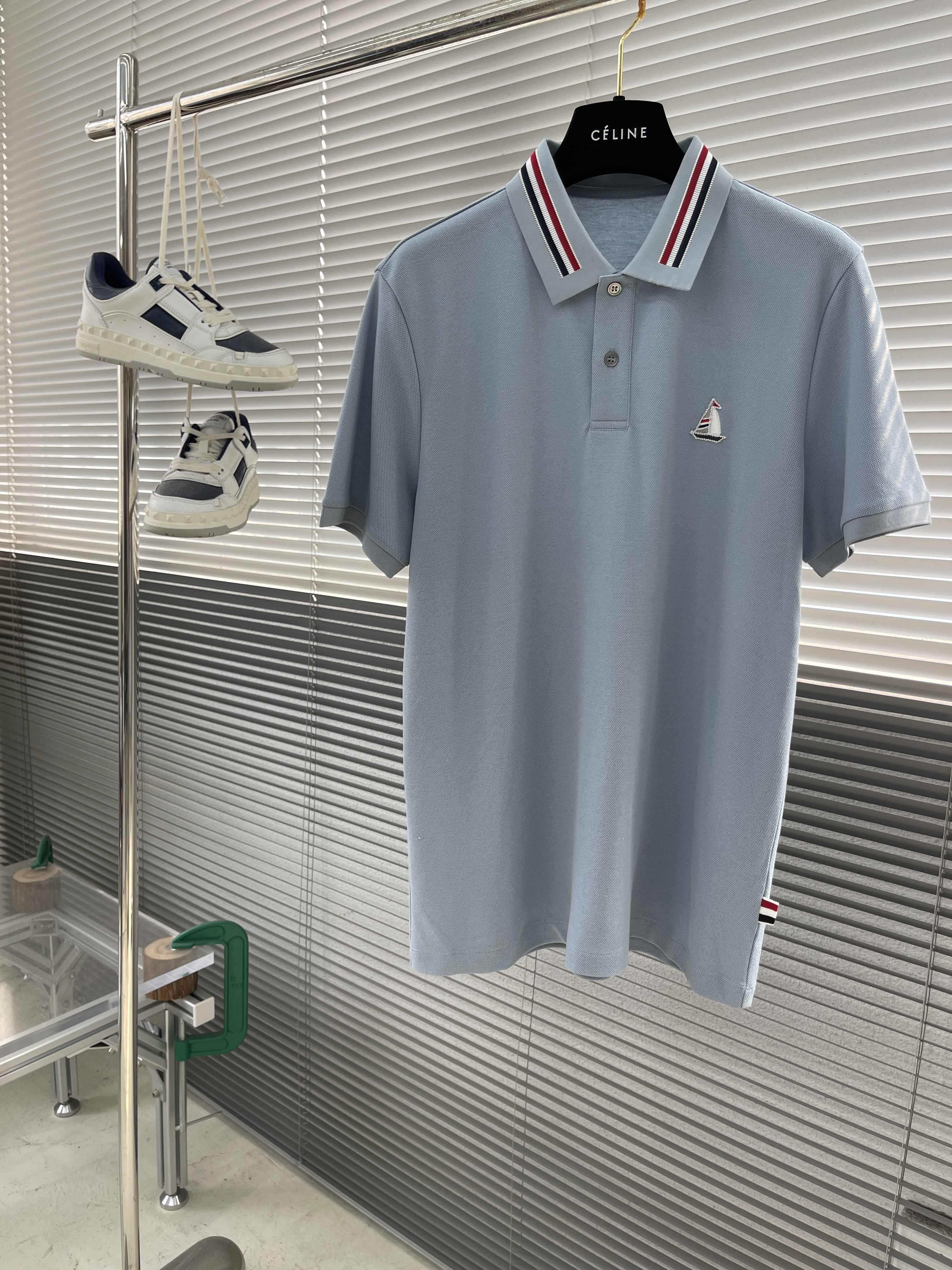 톰브라운 Thom Browne 반팔 폴로 셔츠