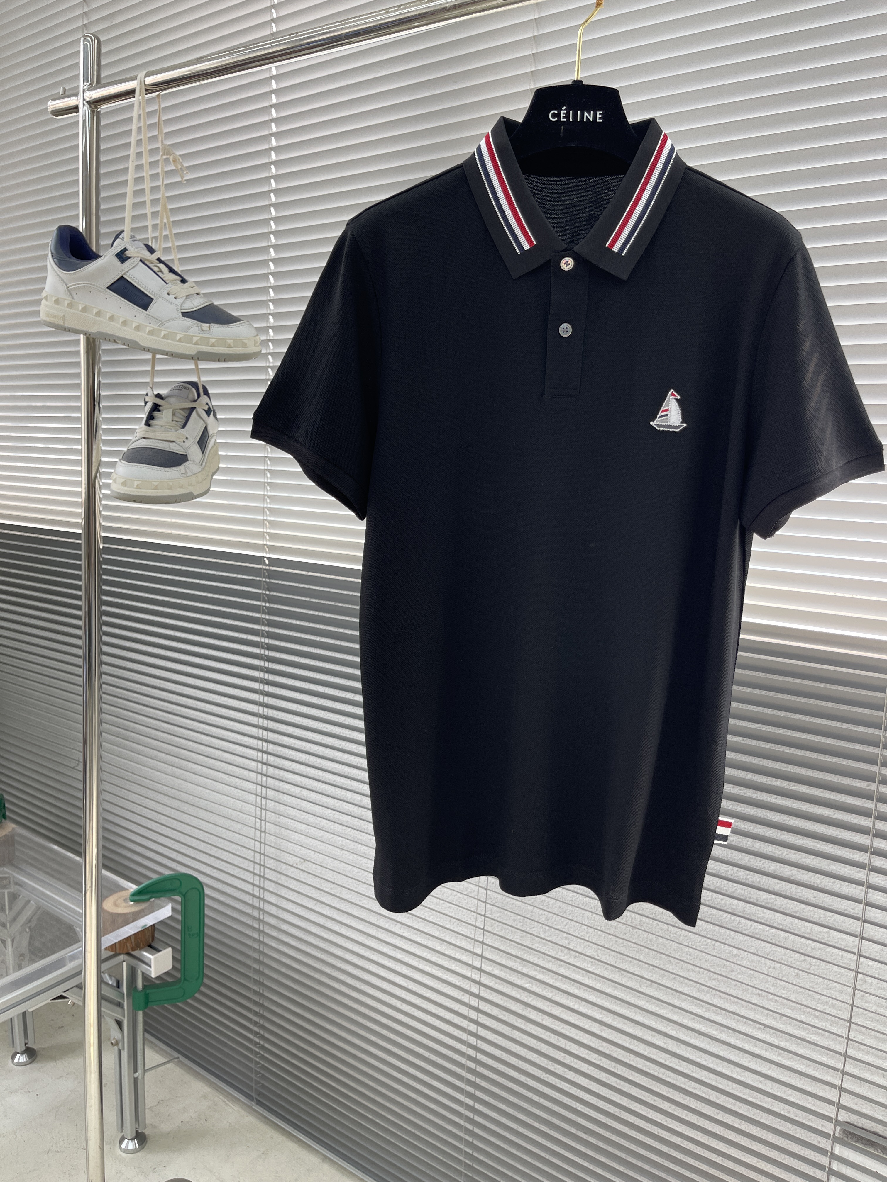 톰브라운 Thom Browne 반팔 폴로 셔츠