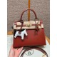 에르메스 Hermes Kelly 25cm Box 36 Brique/gold