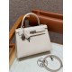 에르메스 Hermes Kelly 25cm Epsom 10 Craie/silver