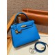 에르메스 Hermes Kelly 25cm Epsom 74 Blue roy/gold