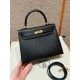에르메스 Hermes Kelly 25cm Epsom 89 Noir/gold