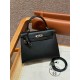 에르메스 Hermes Kelly 25cm Epsom 89 Noir/silver