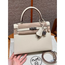 에르메스 Hermes Kelly 25cm Epsom i2 Nata/silver