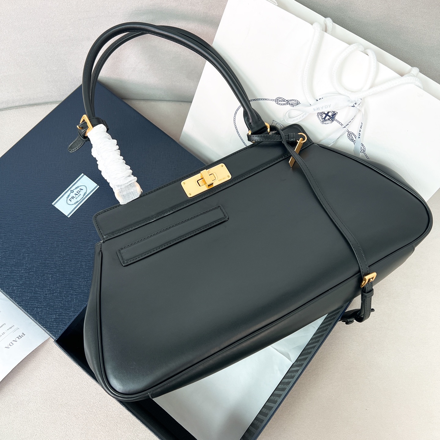 프라다 Prada 1BG569 탑 핸들백 38CM