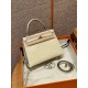 에르메스 Hermes Kelly 25cm KK ostrich 3C Parchemin/Rose gold