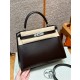 에르메스 Hermes Kelly 28cm Box 47 Chocolat/silver