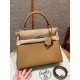 에르메스 Hermes Kelly 28cm Evercolor 28 Caramel and K4 Rose Ete/silver