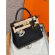 에르메스 Hermes Kelly 28cm Togo 89 Noir/gold