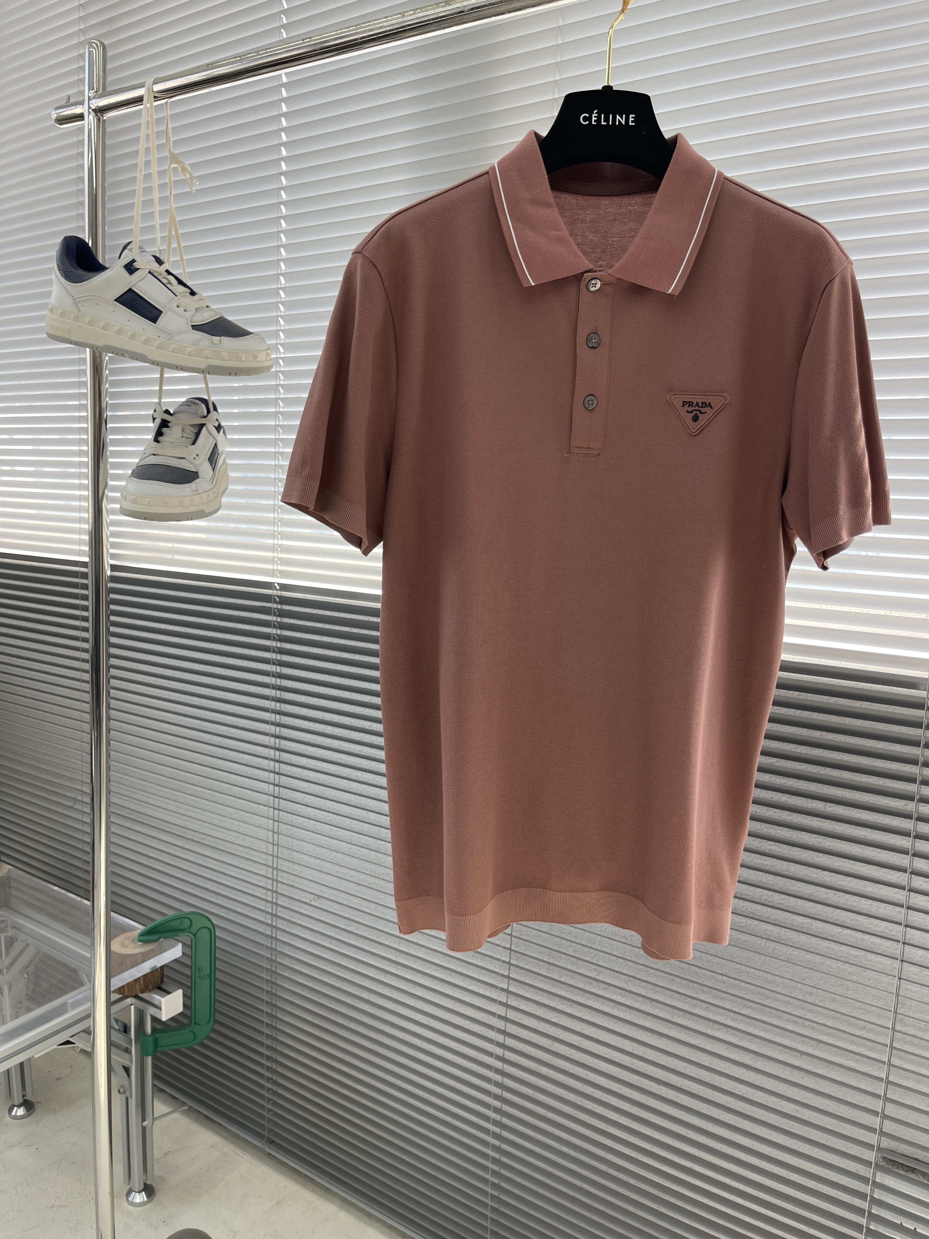 프라다 Prada 반팔 폴로 셔츠