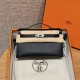 에르메스 Hermes Kelly Pochette 22cm Epsom 89 Noir/silver