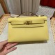 에르메스 Hermes Kelly Pochette 22cm Swift 1Z Jaune Poussin/gold