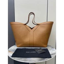 생로랑 Saint laurent/YSL 817602 Y Tote in Grained Leather Brick