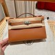 에르메스 Hermes Kelly Pochette 22cm Swift 37 Gold/silver