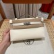 에르메스 Hermes Kelly Pochette 22cm Swift i2 Nata/silver