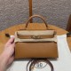 에르메스 Hermes Mini Kelly 19cm Chèvre 37 Gold/gold