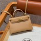 에르메스 Hermes Mini Kelly 19cm Epsom OM Chai/gold