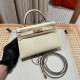 에르메스 Hermes Mini Kelly 19cm KK ostrich 3C Parchemin/gold