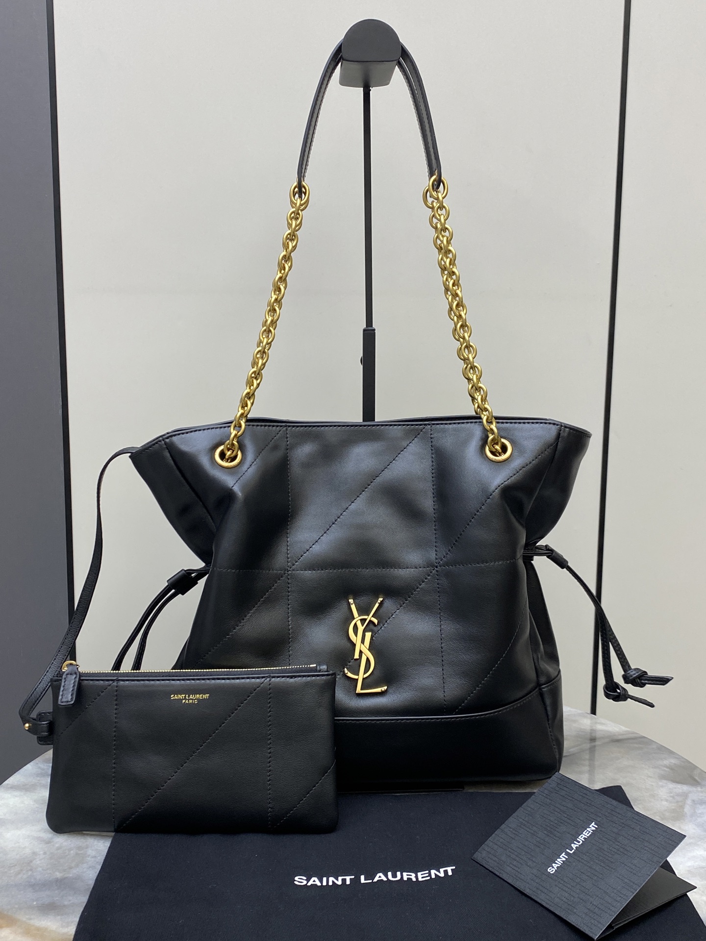 생로랑 Saint laurent/YSL 833948 Jamie Shopping Small in Lambskin Black