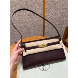 에르메스 Hermes Kelly elan 27cm Chèvre 0G Rouga seller/gold