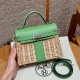 에르메스 Hermes Kelly Picnic 20cm Swift 3i Vert Criquet/silver