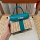 에르메스 Hermes Kelly Picnic 20cm Swift 7F Blue Paon/silver