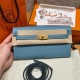 에르메스 Hermes  Kelly to go 19cm Epsom D2 New Blue Jean/gold