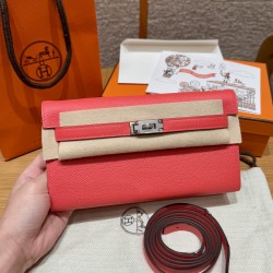 에르메스 Hermes  Kelly to go 19cm Epsom G0 Orange Field/silver