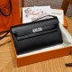 에르메스 Hermes  Kelly to go 19cm evercolor 89 noir/silver