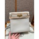 에르메스 Hermes Kelly Ado 21cm evercolor 80 Gris perle/gold