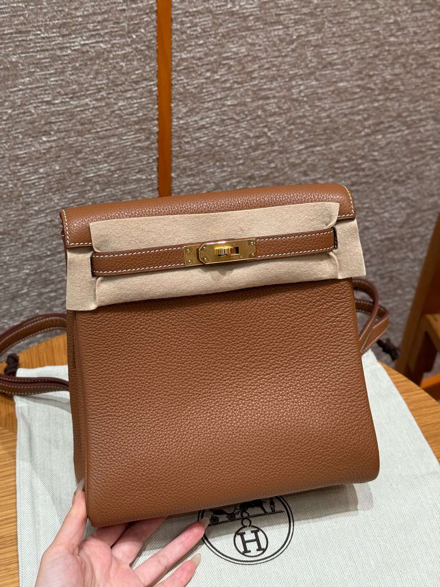 에르메스 Hermes Kelly Ado 21cm Togo 37 Gold/gold