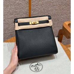 에르메스 Hermes Kelly Ado 21cm Togo 89 Noir/gold