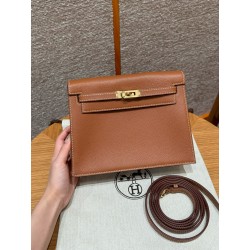 에르메스 Hermes Kelly danse 22cm evercolor 37 Gold/gold