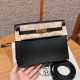 에르메스 Hermes Kelly danse 22cm evercolor 89 Noir/gold