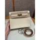 에르메스 Hermes Kelly danse 22cm evercolor i2 Nata/gold