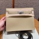 에르메스 Hermes Kelly danse 22cm evercolor S2 Trench/silver