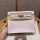 에르메스 Hermes Kelly danse 22cm swift 09 Mauve pale/silver