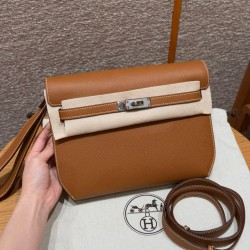 에르메스 Hermes kelly depeches 25cm Epsom 37 Gold/silver