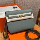 에르메스 Hermes kelly depeches 25cm Epsom 63 Vert Amanda/gold