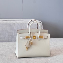 에르메스 Hermes Brikin 25cm Epsom 10 Craie/gold