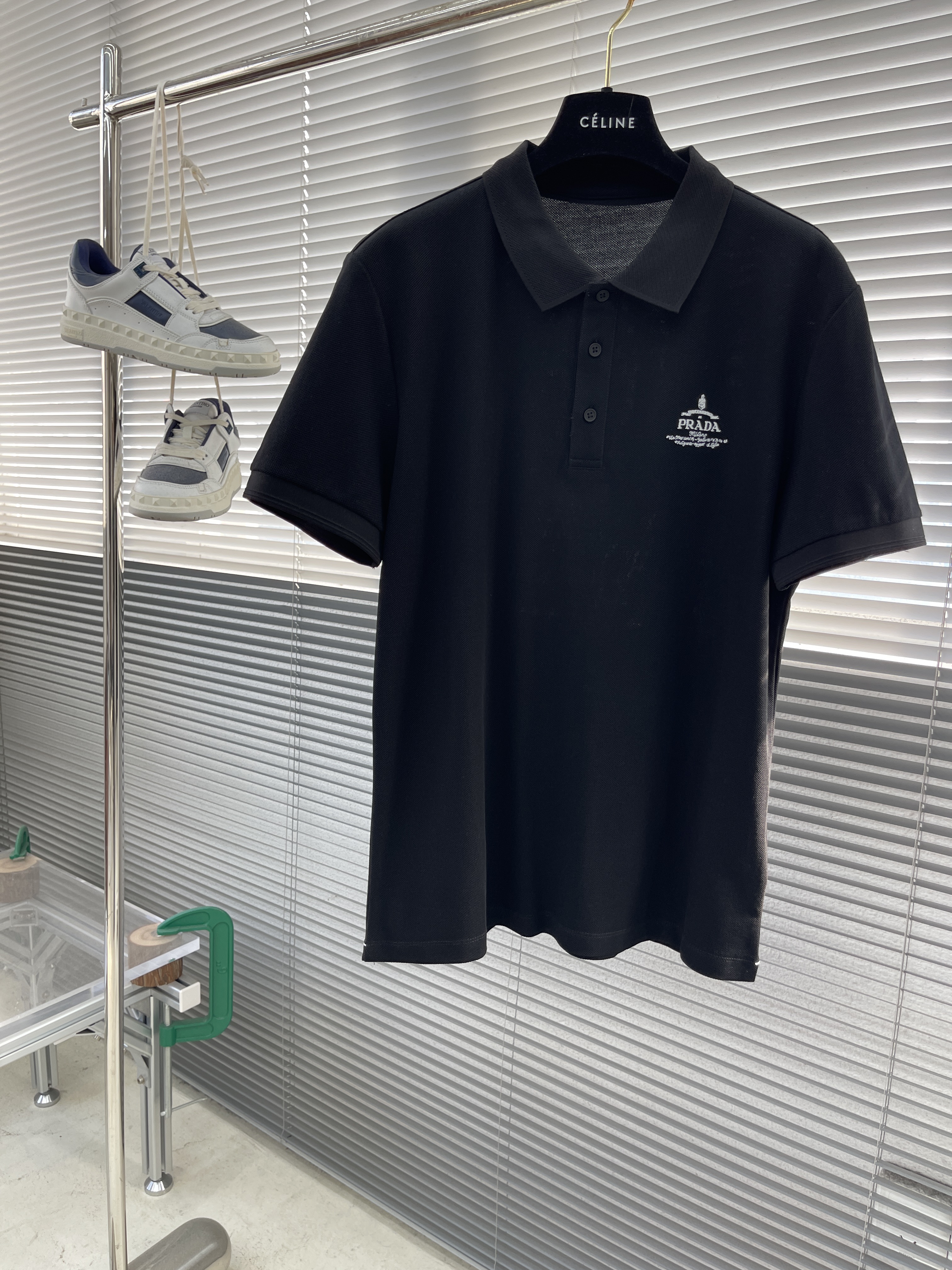 프라다 Prada 반팔 폴로 셔츠