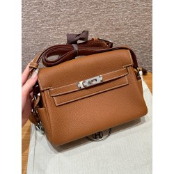 에르메스 Hermes Kelly Messenger 24cm Togo 37 Gold/silver