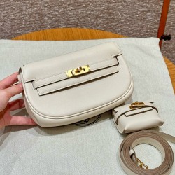 에르메스 Hermes Kelly moove17cm Swift 10 Craie/gold