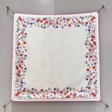 루이비통 Louis Vuitton LV x TM Monogram Superflat Flowers 스커프 90×90cm