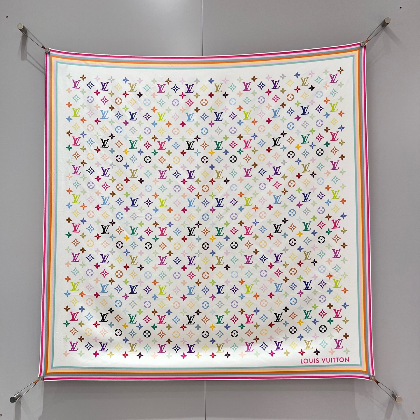 루이비통 Louis Vuitton LV x TM Monogram Multicolor 스커프 90×90cm