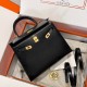 에르메스 Hermes Kelly 25cm Box 89 Noir/gold